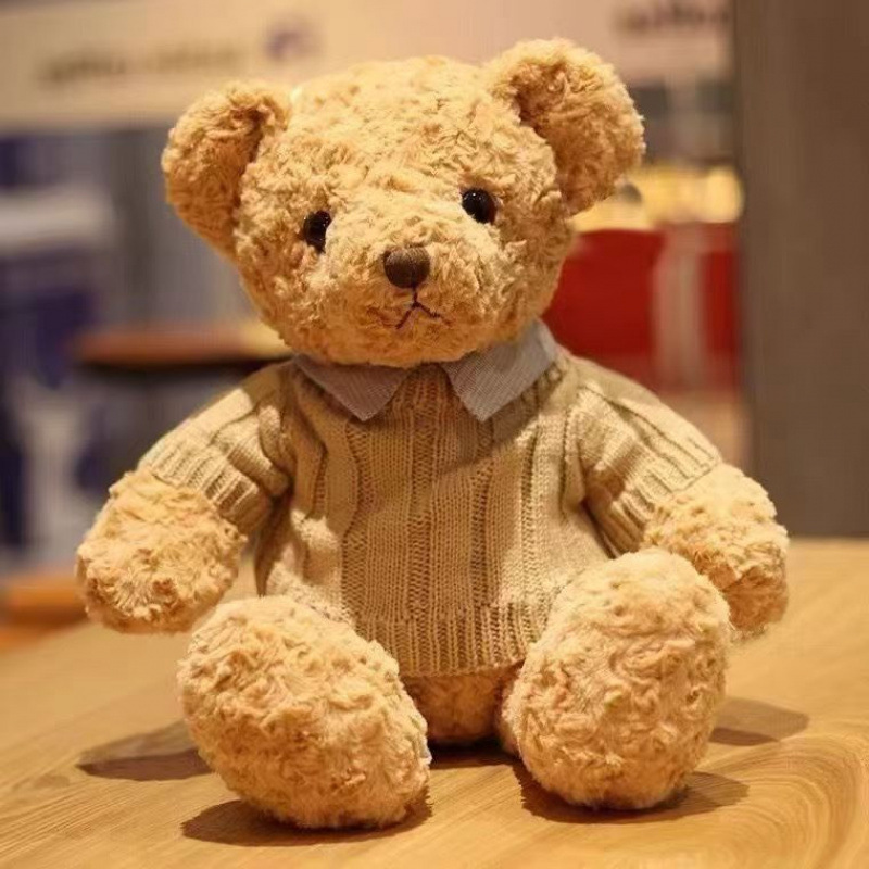 Best Selling Teddy Bear Plush Dolls Comfort Soft Stuffed Doll Plush Toys Bear Cute Valentine's Day Birthday Gifts for Girls