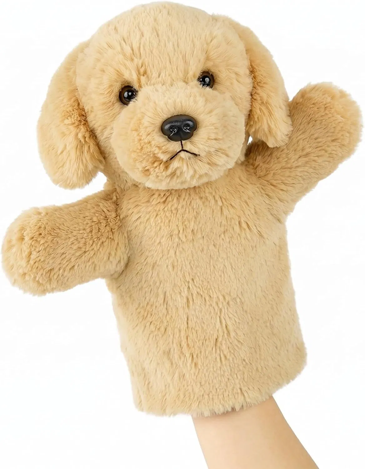Ibay Dog Hand Puppet Domestic Animal Toy Educational Plush for Children Adults Kids Ages 4-8 Family Fun Interactive Play Storytelling Gift Dog