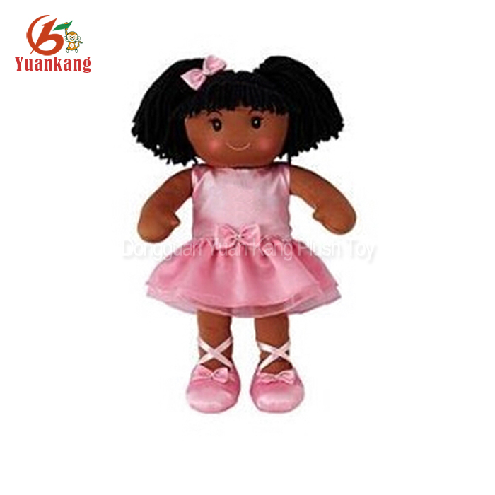 Wholesale Custom Cheap Plush Toy Human Plush Baby Black Girl Rag Dolls Fashion Unisex Stuffed Soft Toy,stuffed &amp; Plush Toy