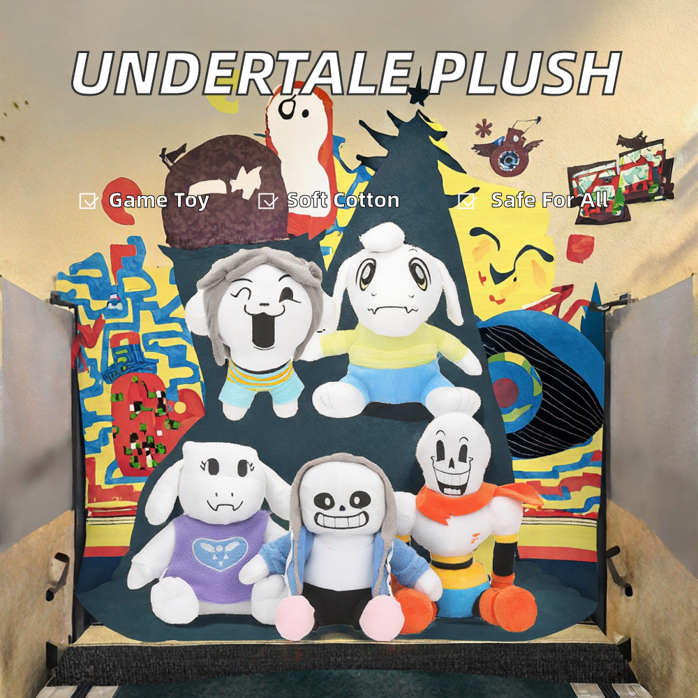 Game Character Undertale Sans Plush Stuffed Toys Papyrus Frisk Chara Temmie Plush Animal Toys Stuffed Animals PP Cotton Filled
