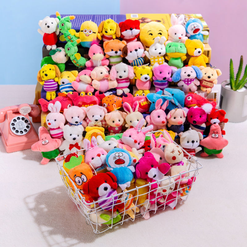 Factory Direct Price Mini Key Pendant Plush Toy Multiple Stuffed Animal Toy Creative PP Cotton Home Bag Decoration Plush Toy