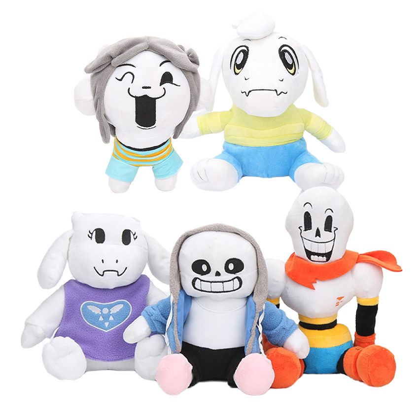 Game Character Undertale Sans Plush Stuffed Toys Papyrus Frisk Chara Temmie Plush Animal Toys Stuffed Animals PP Cotton Filled