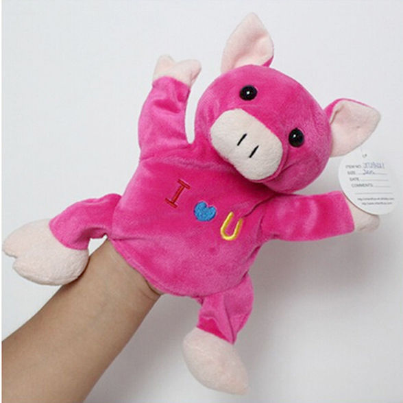 Handmade Plush Toys Stuffed Snowman Hand Puppet Toy for Children Toys