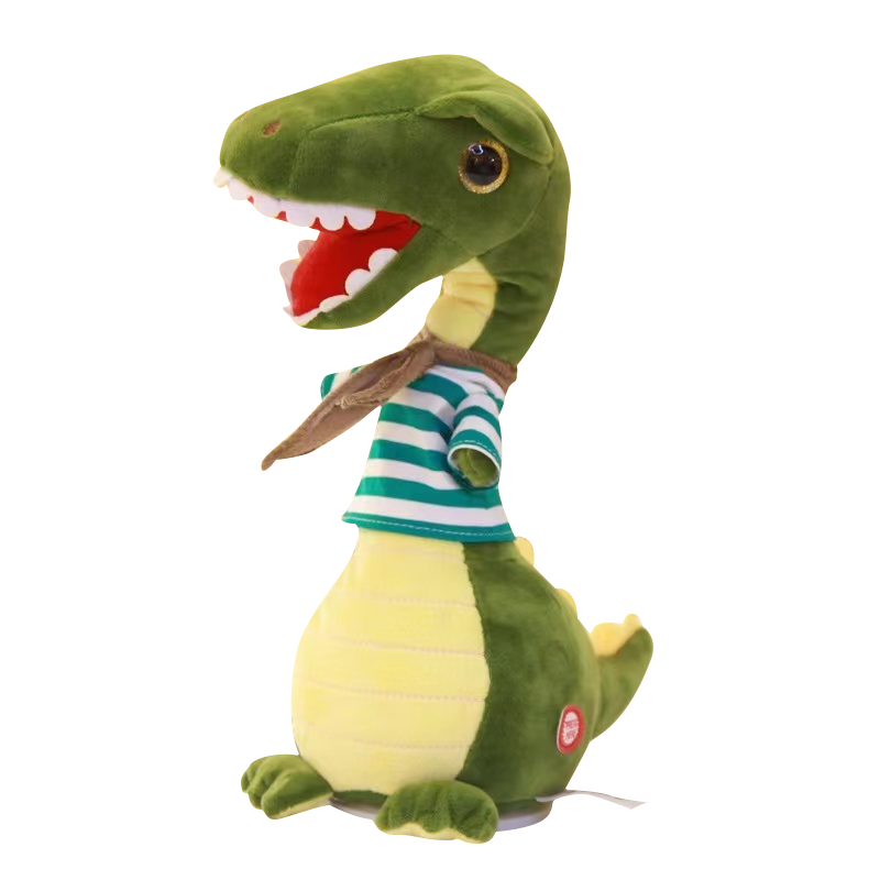 Singing Talking Dinosaur Plush Electronic Plush Toys Interactive Repeat Your Words Stuffed Animal Dragon Plush Toys Kids Gifts