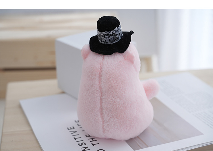 Cute Wedding Dress Capybara Keychain Stuffed Animals Toys