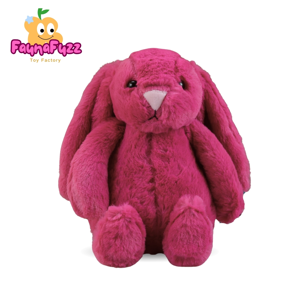 Custom Cotton Animal Stuffed Toy Cute Long-Ear Rabbit EN71 Certified 30cm Bunny Plush Toy for Children Interactive for