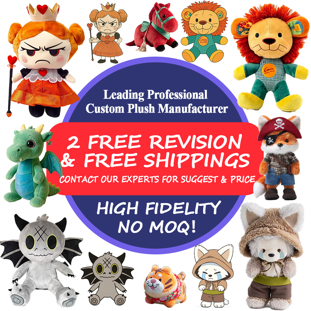 Stuffed Animal Toys Plush Custom Production for Brand Mascot Launches