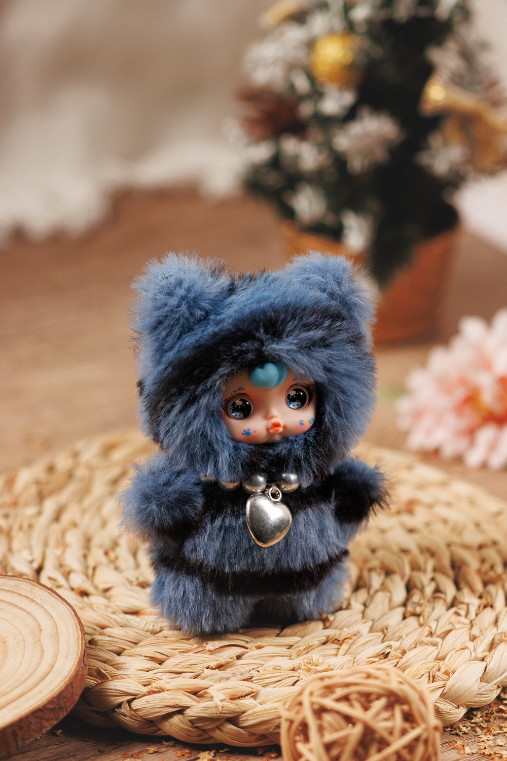 Yumi Wonderful Words Yomi Animal-Themed Plush Stuffed Figure 1/6 Scale Rotatable Eyes Kawaii Collectible Unisex Keychain Toy Box