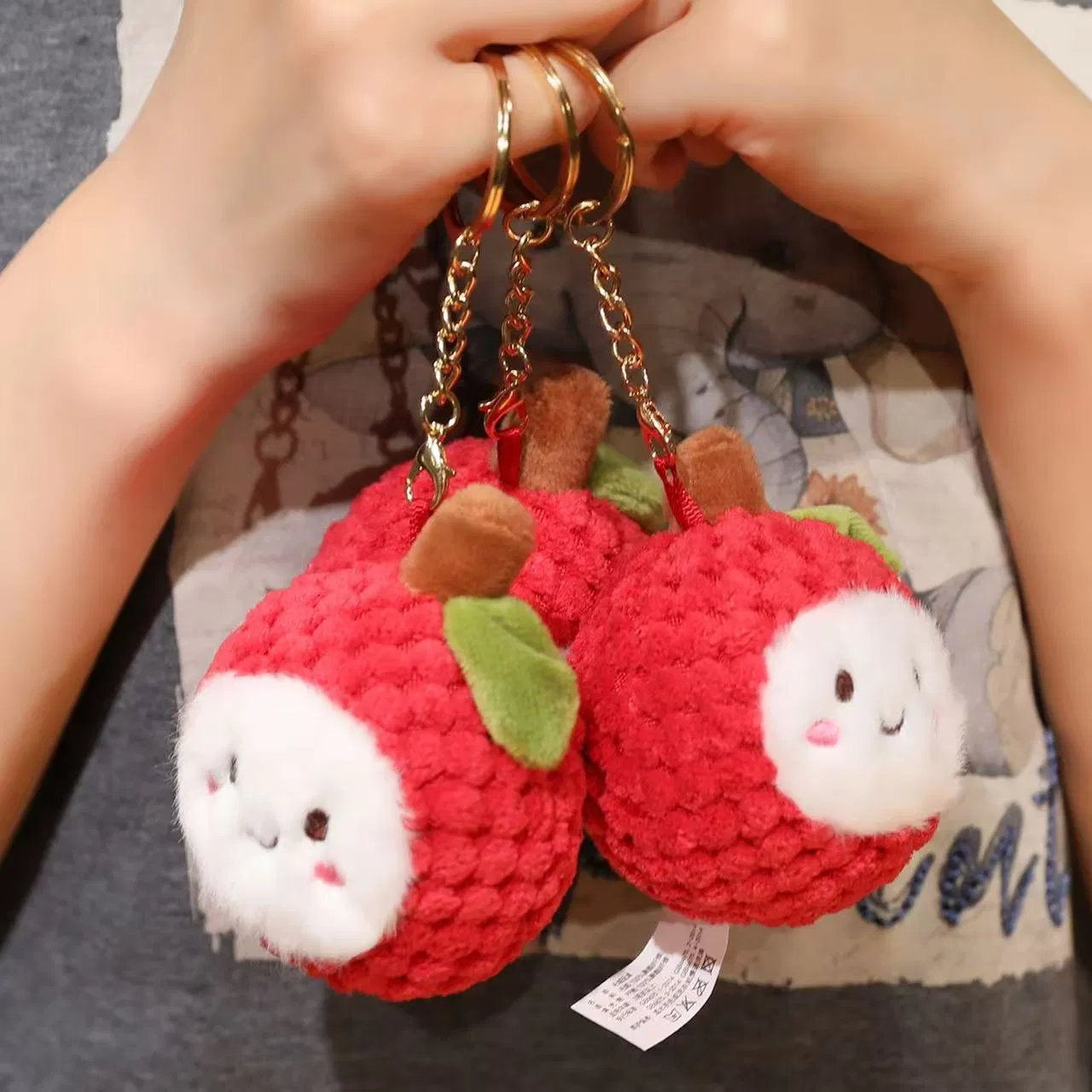 Custom Made Plush Toy Keychain Doll Handmade Stuffed Cute New Design Plusies