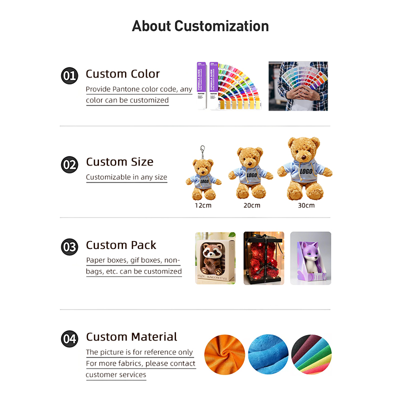 Shengye Custom Company Logo Plush Action Figure Toy Christmas Halloween Holiday Advertising Promotion Cartoon Character Plushies