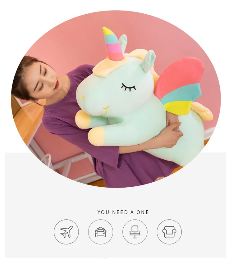 Wholesale Stuffed Giant Pink Soft Plush Factory Unicorn Animal Custom Toy