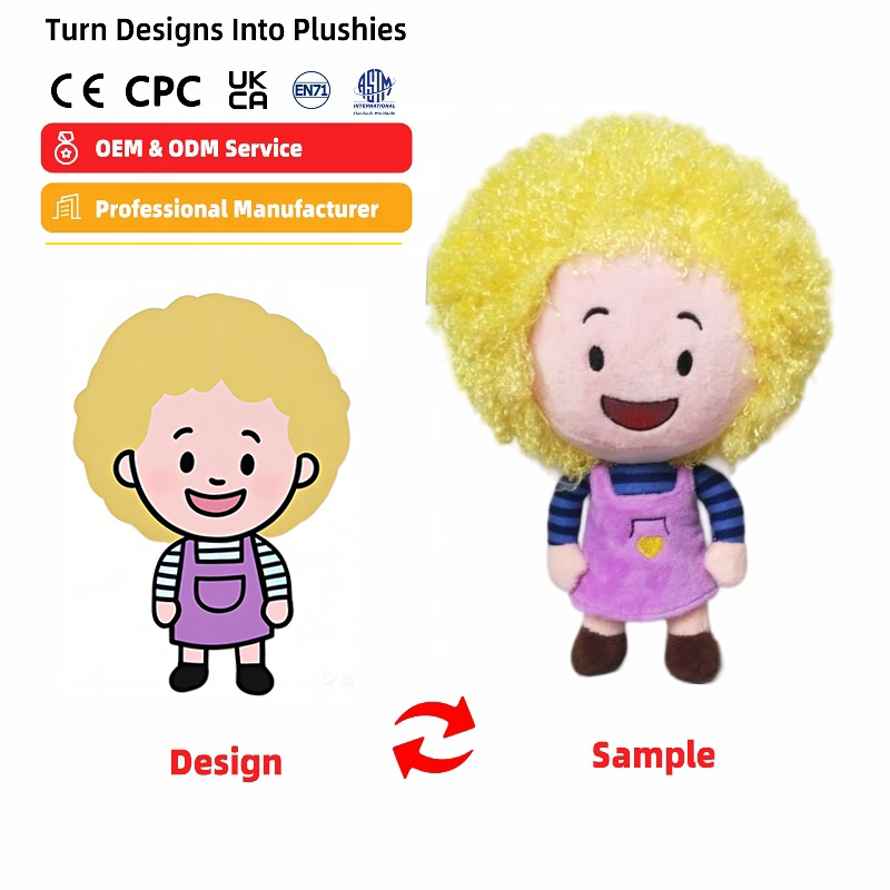Anime Human Custom Design Mascot Plush Toy Custom Plushie Manufacturer Plush Doll