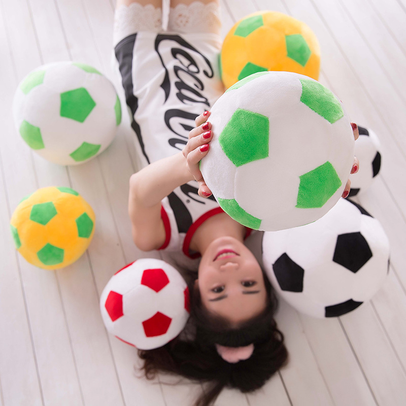 Custom Logo Pet Plush Toys Stuffed Soft Ball Football Child Toy for Kids
