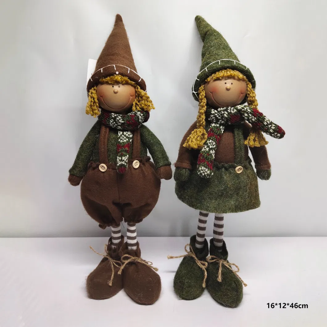 Handmade Plush Doll Textile Soft Gnome Toy Detail 4