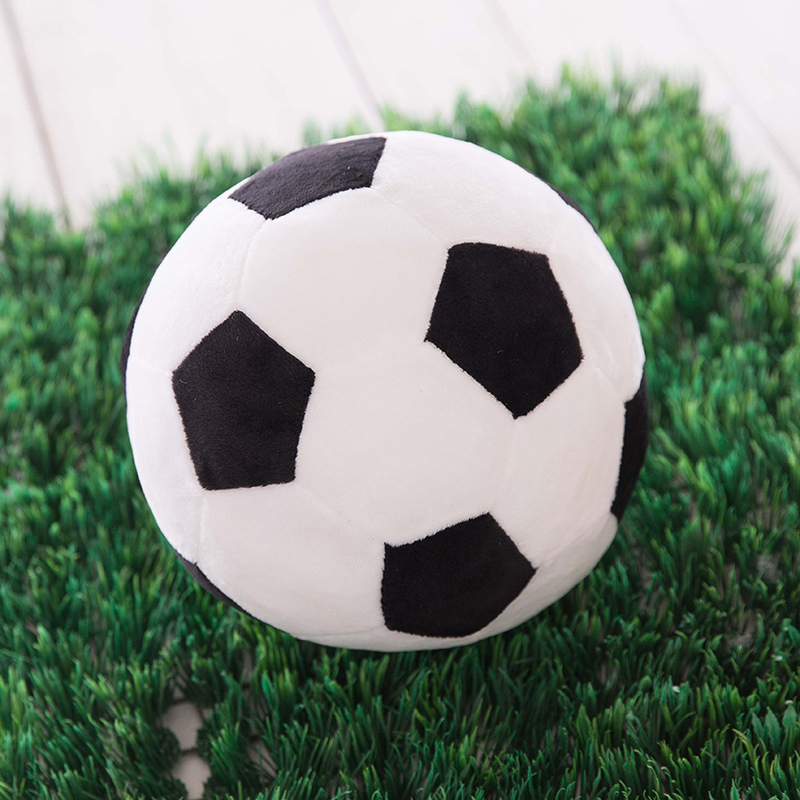 Custom Logo Pet Plush Toys Stuffed Soft Ball Football Child Toy for Kids