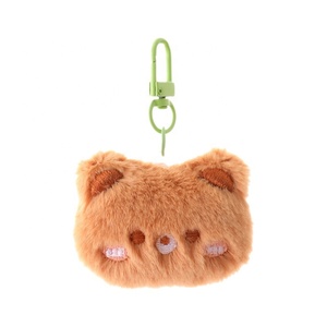 2025 New Design Custom Funny Cartoon Plush Keychain Cute Animals Bear Rabbit Fluffy Cosy Plush Stuffed Toy Keychain For Women