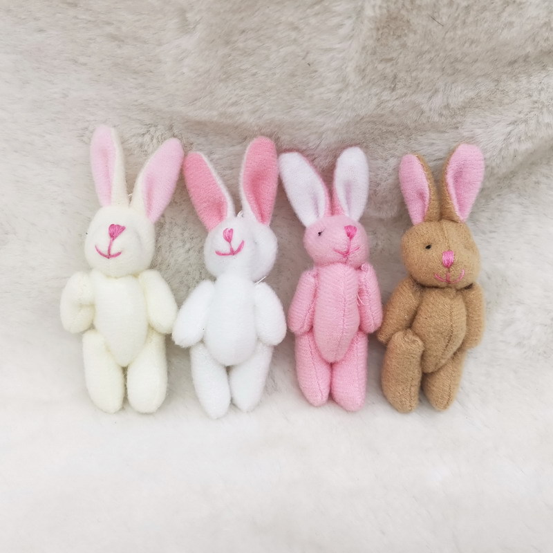 HOT SELLING Bunny Plush Rabbit Stuffed Animal Toy with UV Printing and PP Cotton for DIY