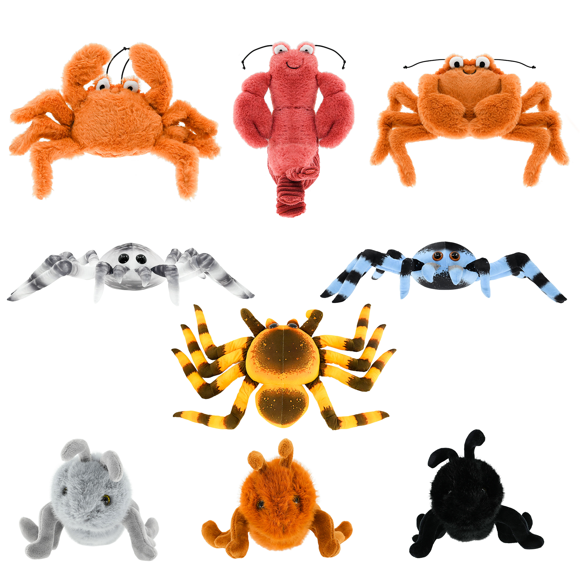Customized Plush Insect and Animal Toys Children's Enlightenment Touch Toys Stuffed Plush Mascots Zoo Mascots