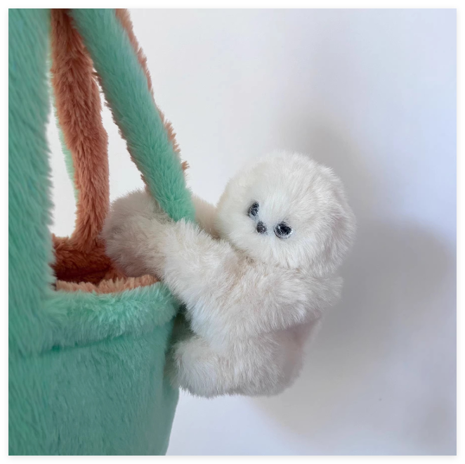 Kawaii Heal Doll AI Owl Mirumi Furry Robot Pet Be Shy Singing Turning Head Learning to Speak Electric Doll Plush Toy Bag Charm