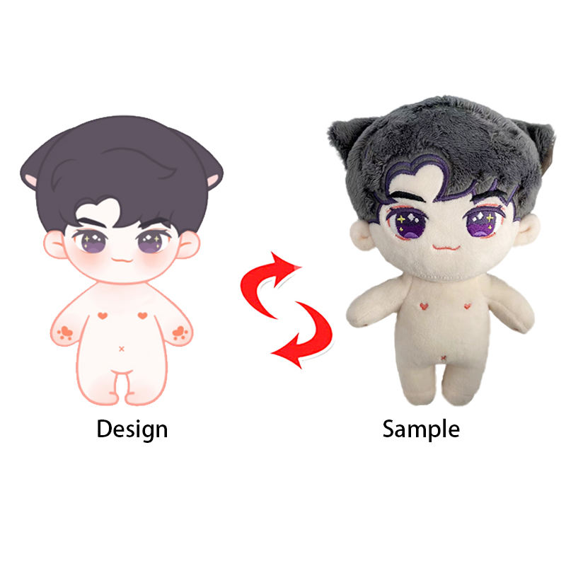 OEM Custom Soft Stuffed Cute Character Cartoon Figure Promotional Plush Figure Toy Customize Your Own Design