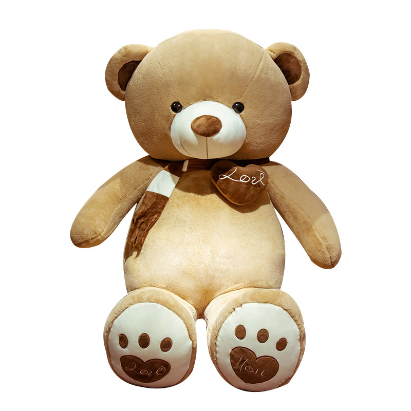 Super Hot American Big Bear Doll Teddy Bear Stuffed Plush Toy Hug Ribbon Bear Doll Girlfriend Birthday Big Teddy Holiday Gift