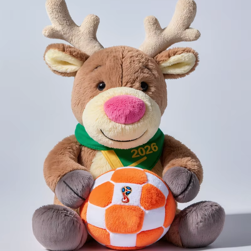 Wholesale Soccer Mascot Plush Dog Toy Football Tournament Theme Factory Price Bulk Stuffed Squeaky Pet Chew Toy Supplier Global
