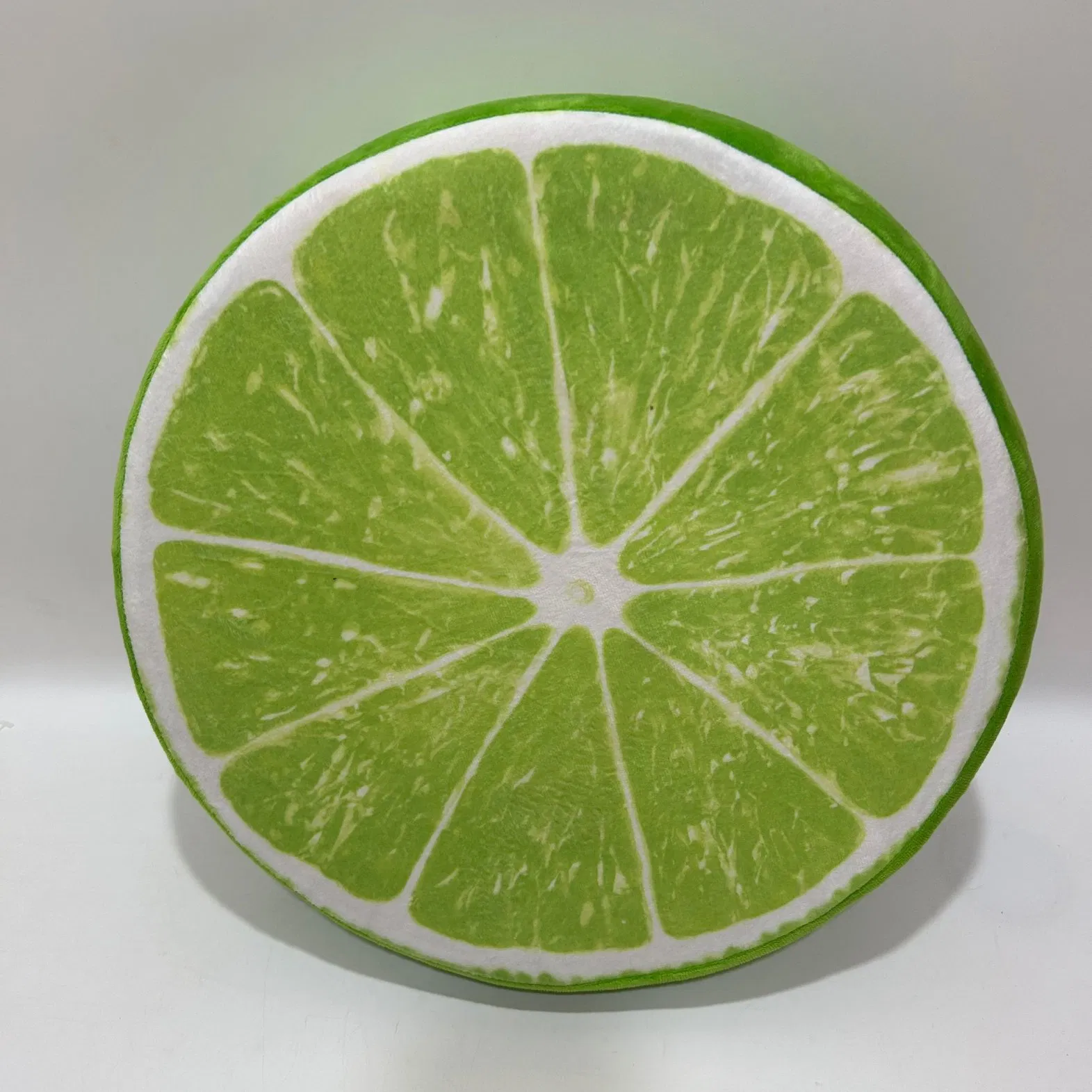Hot Promotional Fruit Shape Lime Throw Pillow Sofa Cushion Plush Toy Pet Toy BSCI Audit