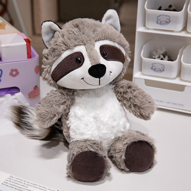Wholesale Price Personalized Doll Custom Design Super Soft Toys Forest Themed 25cm 35cm Fox Raccoon Sloth Cute Lovely Sitting Stuffed Plush Animals Factory