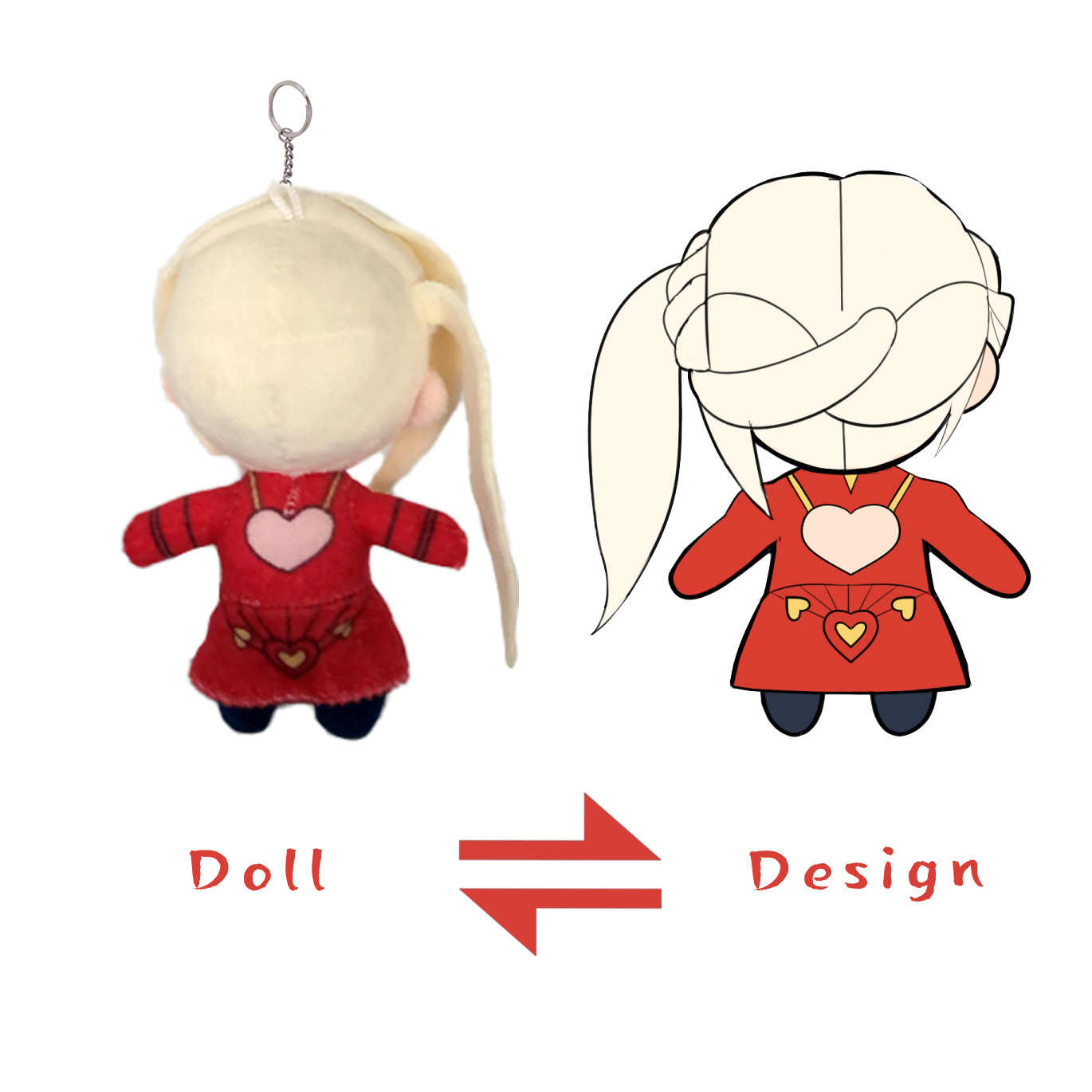 Plush keychain doll 3