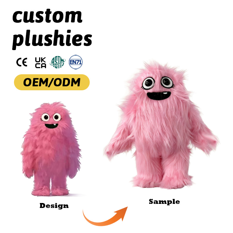 Personalized Custom Stuffed Doll Soft Short Plush Fabric Birthday Baby Shower Gift Non-toxic Custom Plush Toy