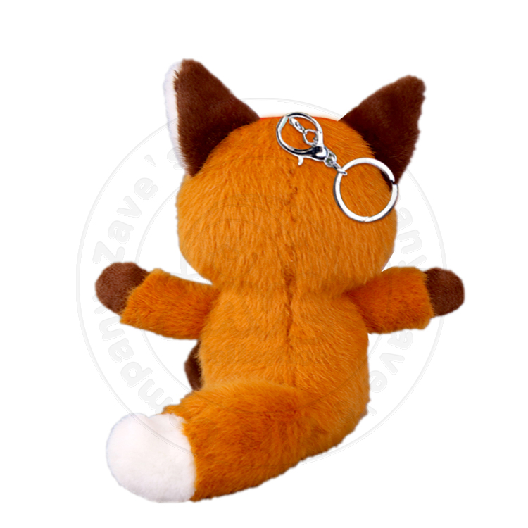 Zaves Custom Plushie Doll 14.5cm Brown Fox Keychain Cute Plush Hangable Schoolbag Customizable Doll Wearable Clothes