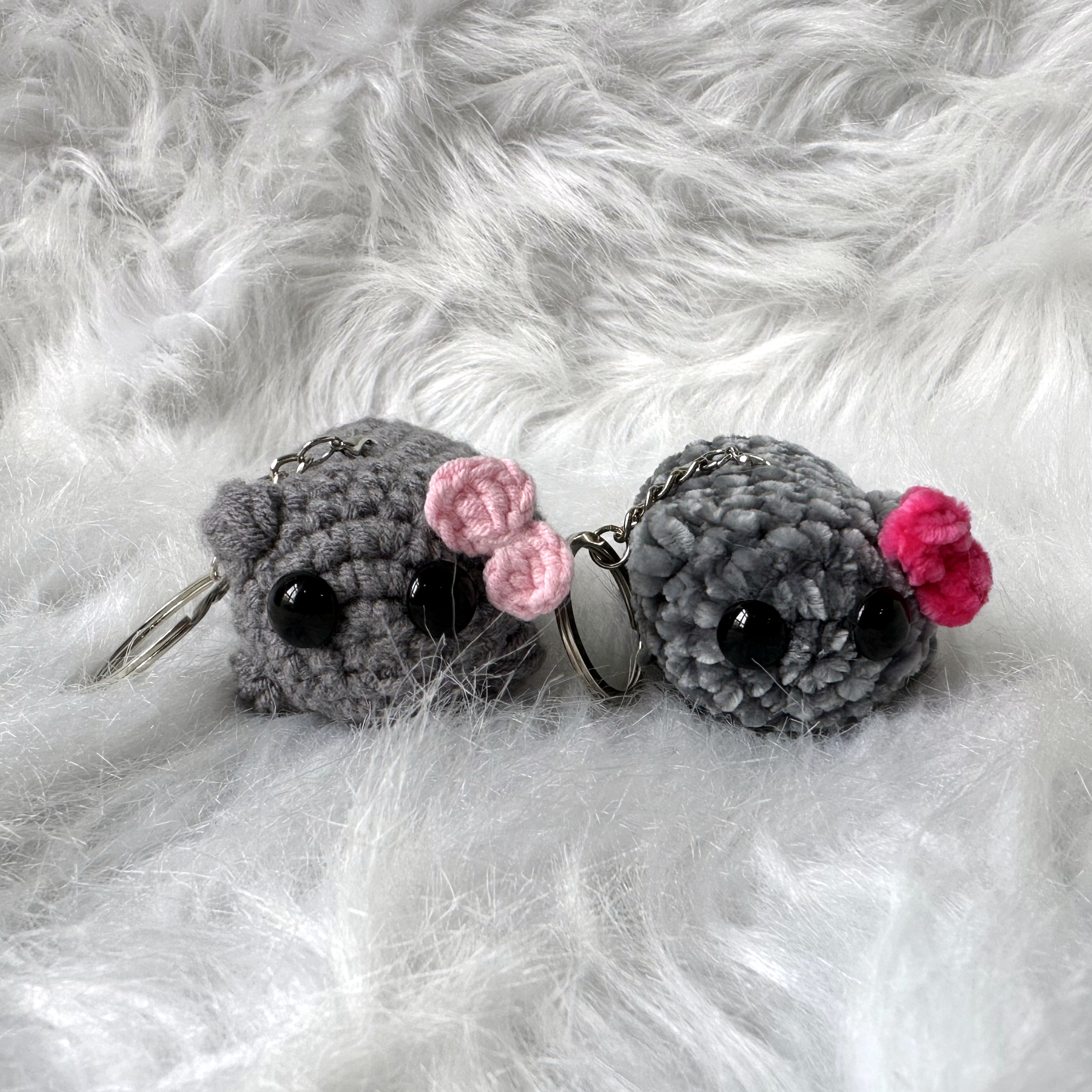 Hot Selling Cute Mini Stuffed Animals Knitted Plush Key Chain Charm Sad Hamster Meme Keychain Plush Toy