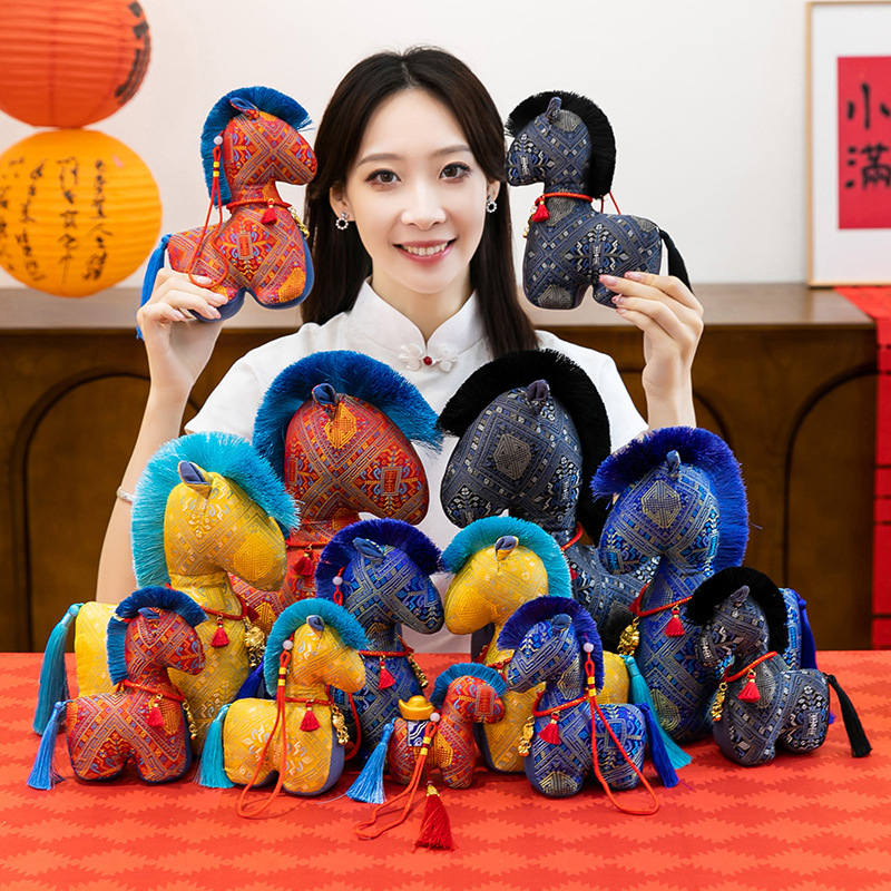 2026 Year of the Horse Mascot Plush Toy Doll Roman Plush Toy Fabric Doll Company Annual Meeting Gift