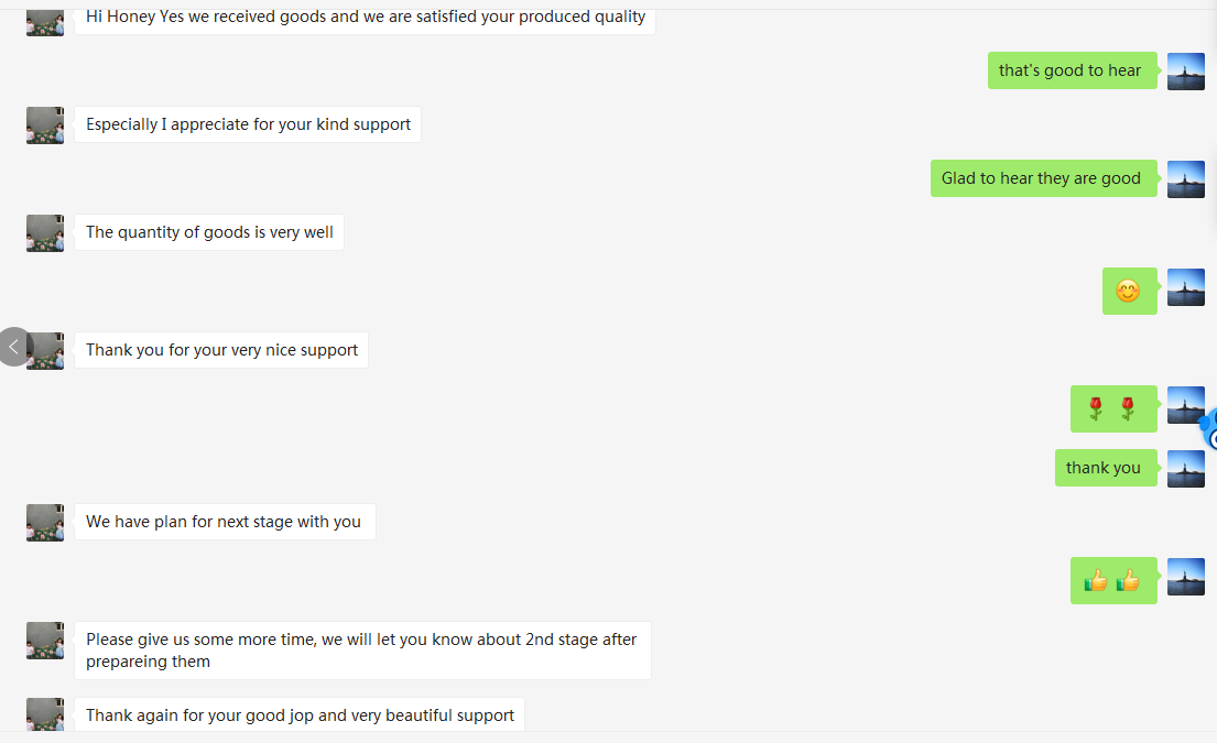 Customer evaluation screenshot 2