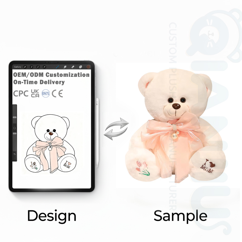 Eco-friendly Smooth Material Mother's Day Valentine's Day Gift Teddy Bear Stuffed Animal Toys Bear Plush Toys