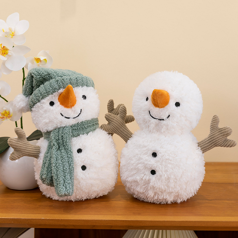 Cute Snowman Plush Toy, Soft Doll, Small Pillow, Home Decoration, Christmas Gift