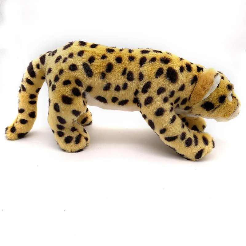 Creative Wholesale Custom Plush Stuffed Animal Simulated Leopard Toy for Kids