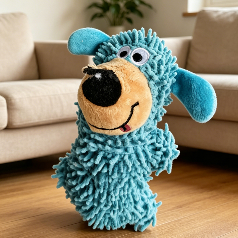 Creative Dog Plush Pet Toy, Multi-functional Interactive Squeaky Chew Toy