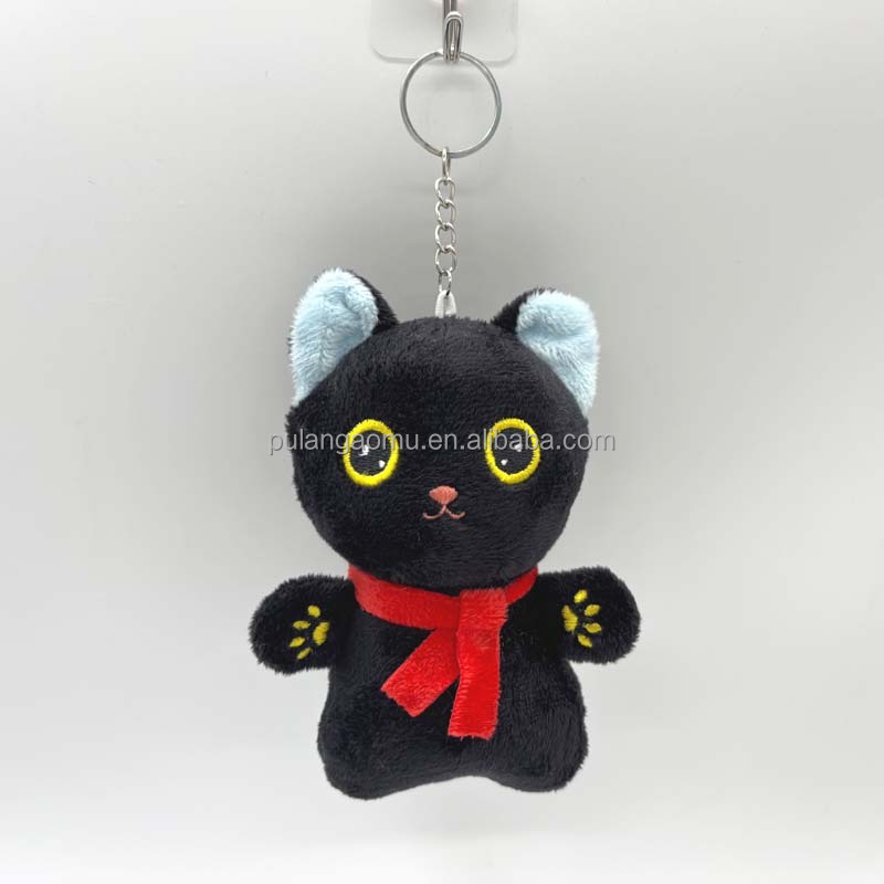 Wholesale New Small Size Plush Kitty Stuffed Animal Design Plush Keychain Toy for Holiday or Birthday Gifts