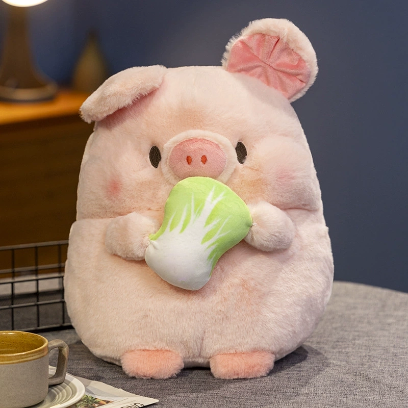 Customizable Eco-Friendly PP Cotton Filled Dog Toys Soft Stuffed Piggy and Otter with Embroidered Logo for Birthday Play