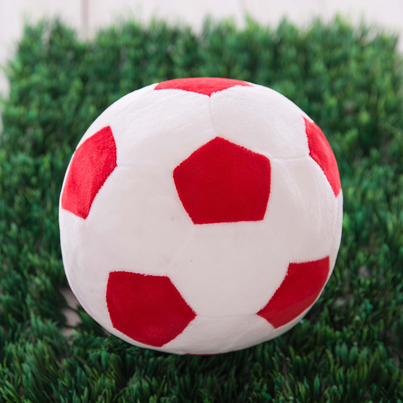 Custom Logo Pet Plush Toys Stuffed Soft Ball Football Child Toy for Kids