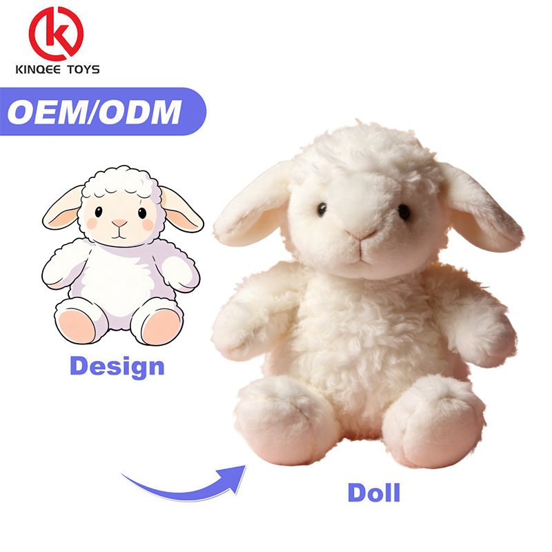 Kinqee Custom Plush Doll 30cm Stuffed Animals Customized Keychain Plush Mascot Toy Anime Cartoon Plush Toys for Claw Machine
