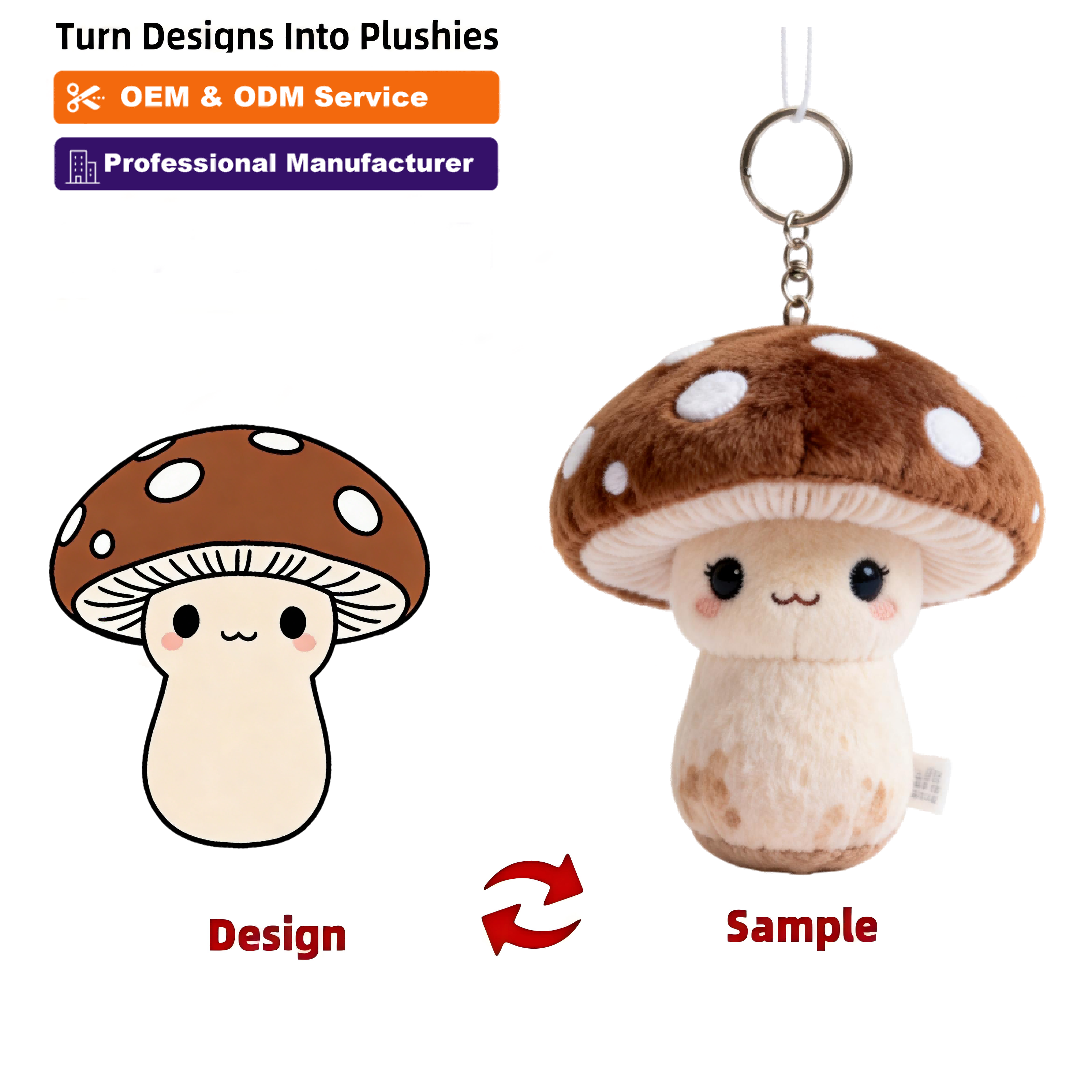 Plush Toys Custom OEM ODM Manufacturer Lava Monster Holiday Season Custom Plush Keychain