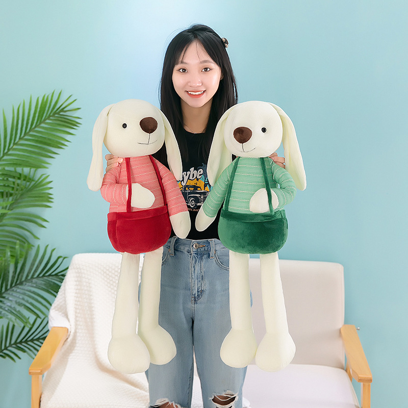Wholesale Price OEM Manufacturer Yiwu Market Personalized Plushie Custom Design Animals Cuddly Huggable Hug Doll Stuffed Bunny Rabbit Plush Soft Toys Factory