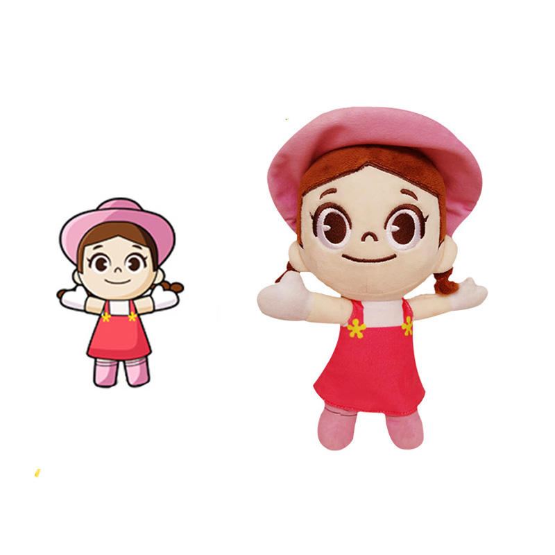 OEM Custom Soft Stuffed Cute Character Cartoon Figure Promotional Plush Figure Toy Customize Your Own Design