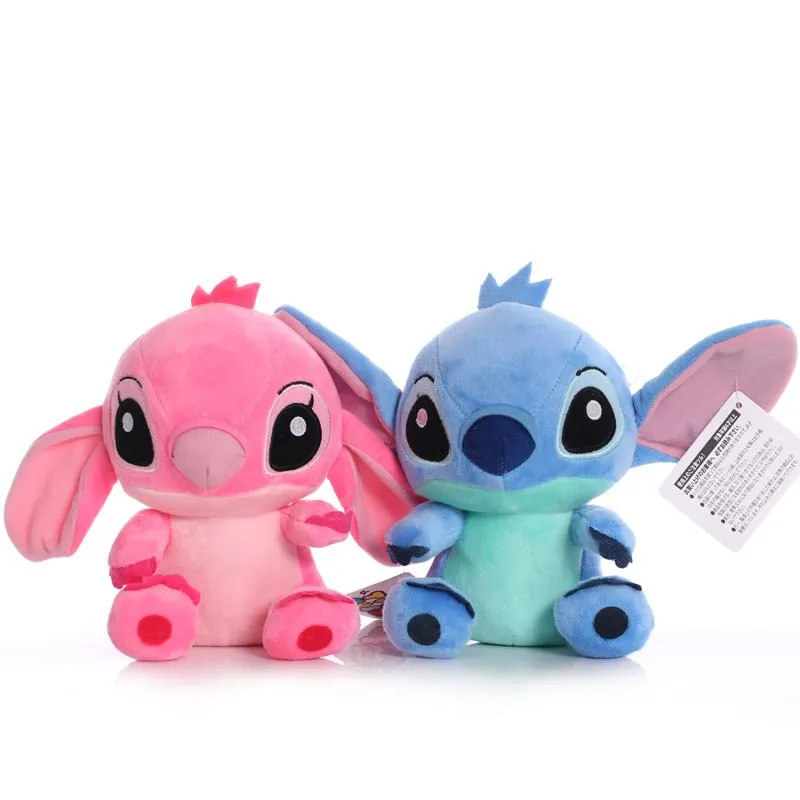 Giant Lilo & Stitch Couple Models Cartoon Stuffed Plushies Anime Claw Machine Arcade Plush Toys Doll for Kawaii Kids Birthday Gift