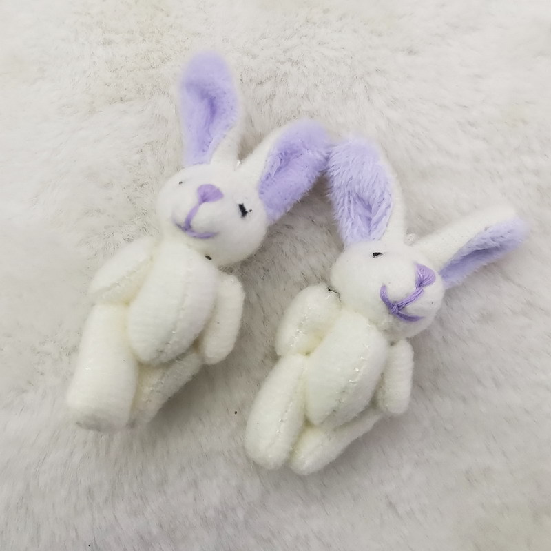 HOT SELLING Bunny Plush Rabbit Stuffed Animal Toy with UV Printing and PP Cotton for DIY