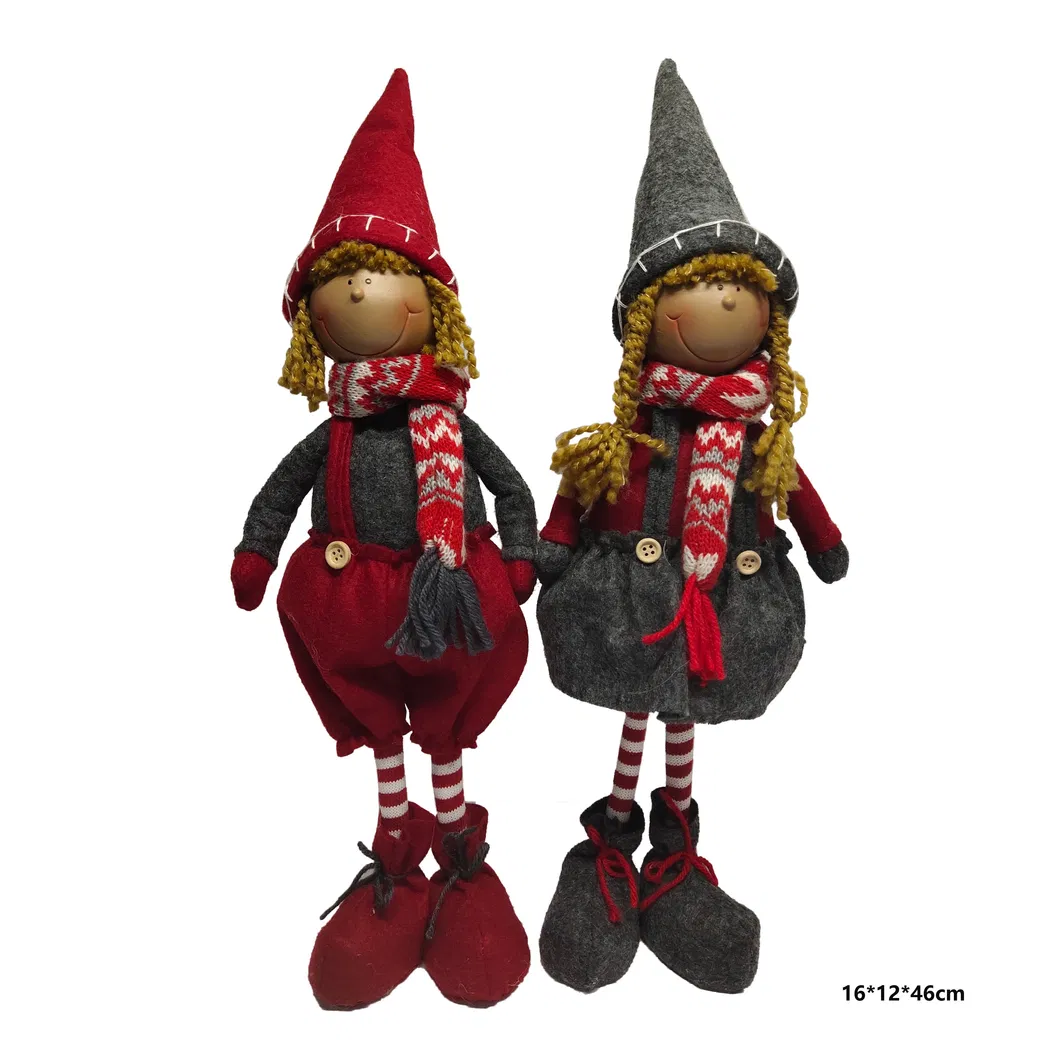 Handmade Plush Doll Textile Soft Gnome Toy Detail 3