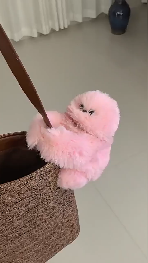 Kawaii Heal Doll AI Owl Mirumi Furry Robot Pet Be Shy Singing Turning Head Learning to Speak Electric Doll Plush Toy Bag Charm