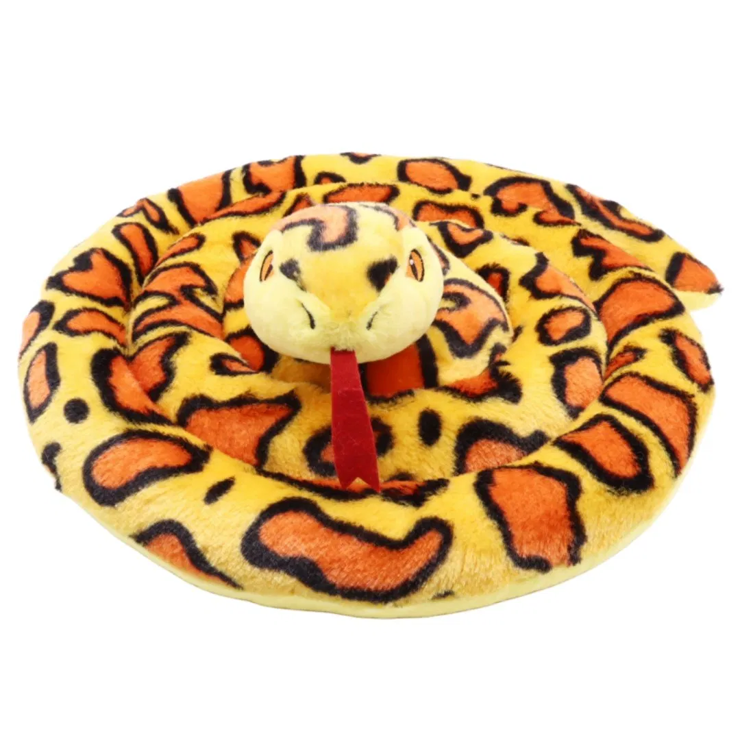 Amazon Hot Sale Giant Custom Lifelike Stuffed Animal Soft Plush Snake Toy